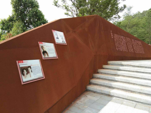 张北耐候钢挡土墙